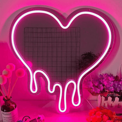 Heart Shape Selfie Neon SIgn