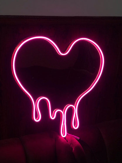 Heart Shape Selfie Neon Sign img