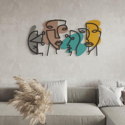 Two Face Acrylic Wall Art for Home Decor