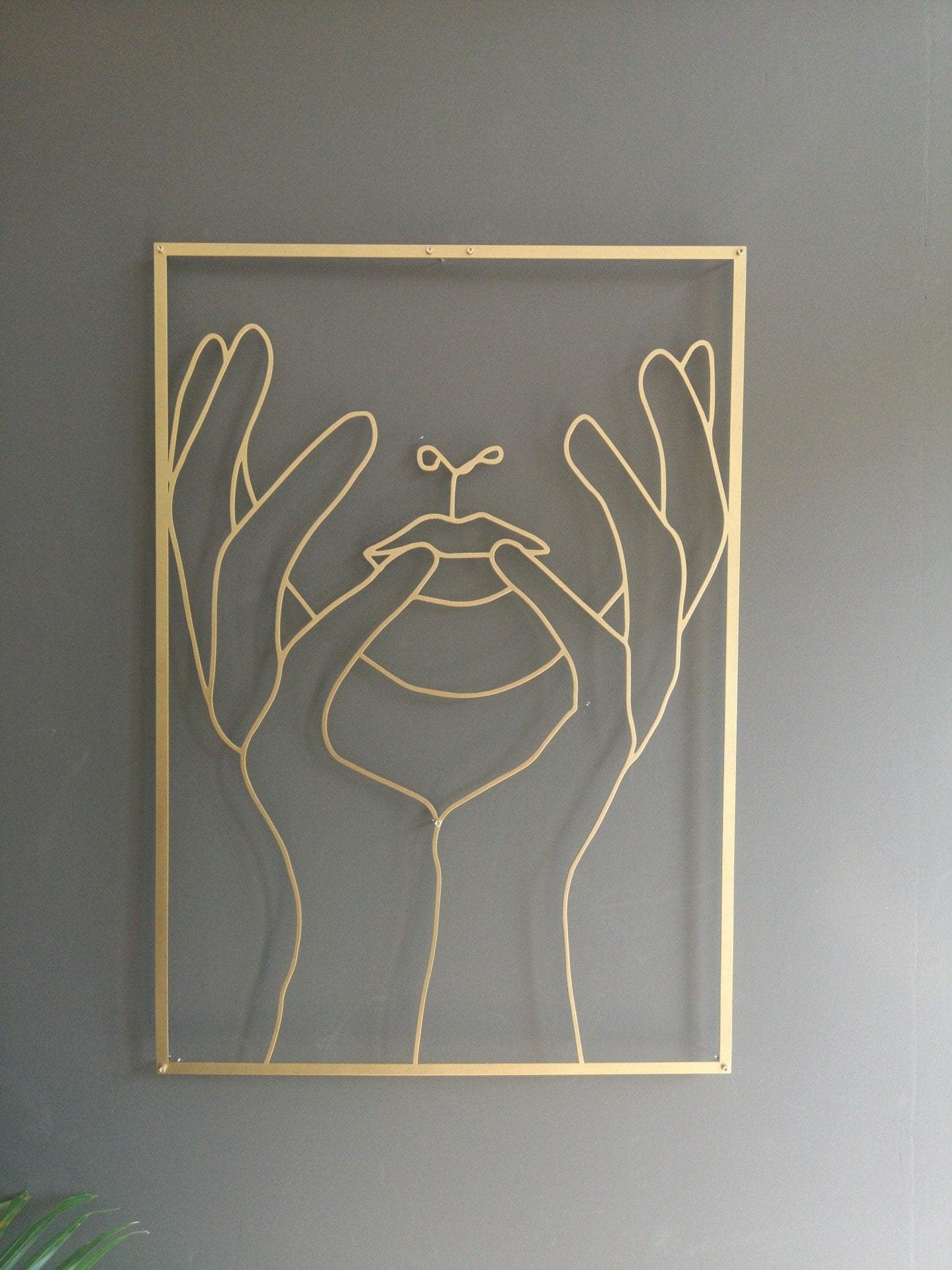 Hands on face, Wall Art, Home Decor item