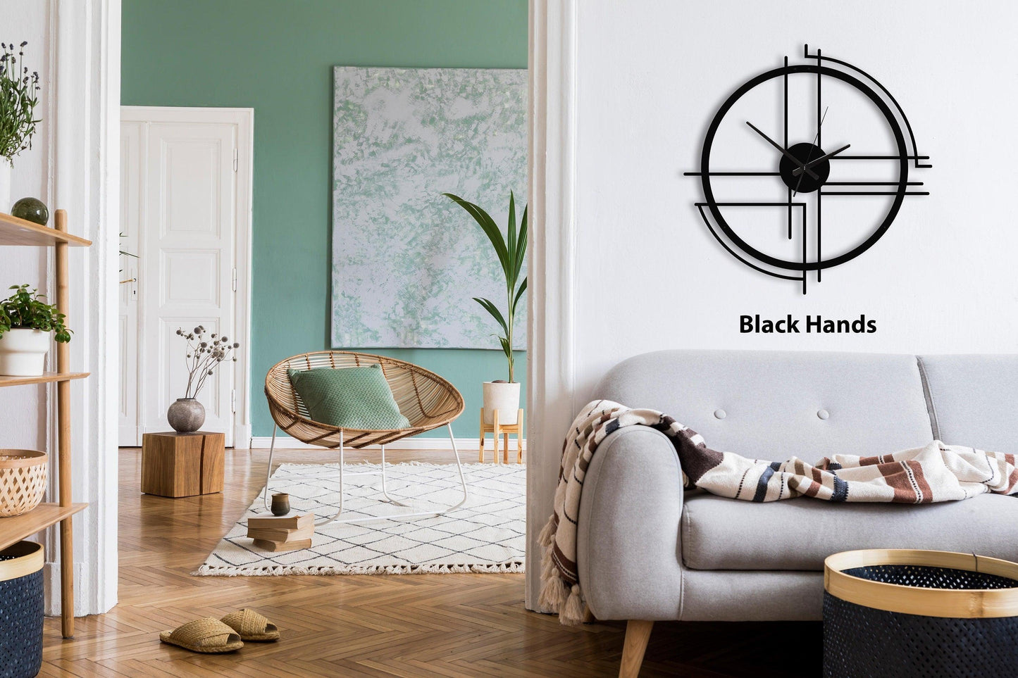 Modern Minimalist Wall Clock - Home Decor - Wall Decor